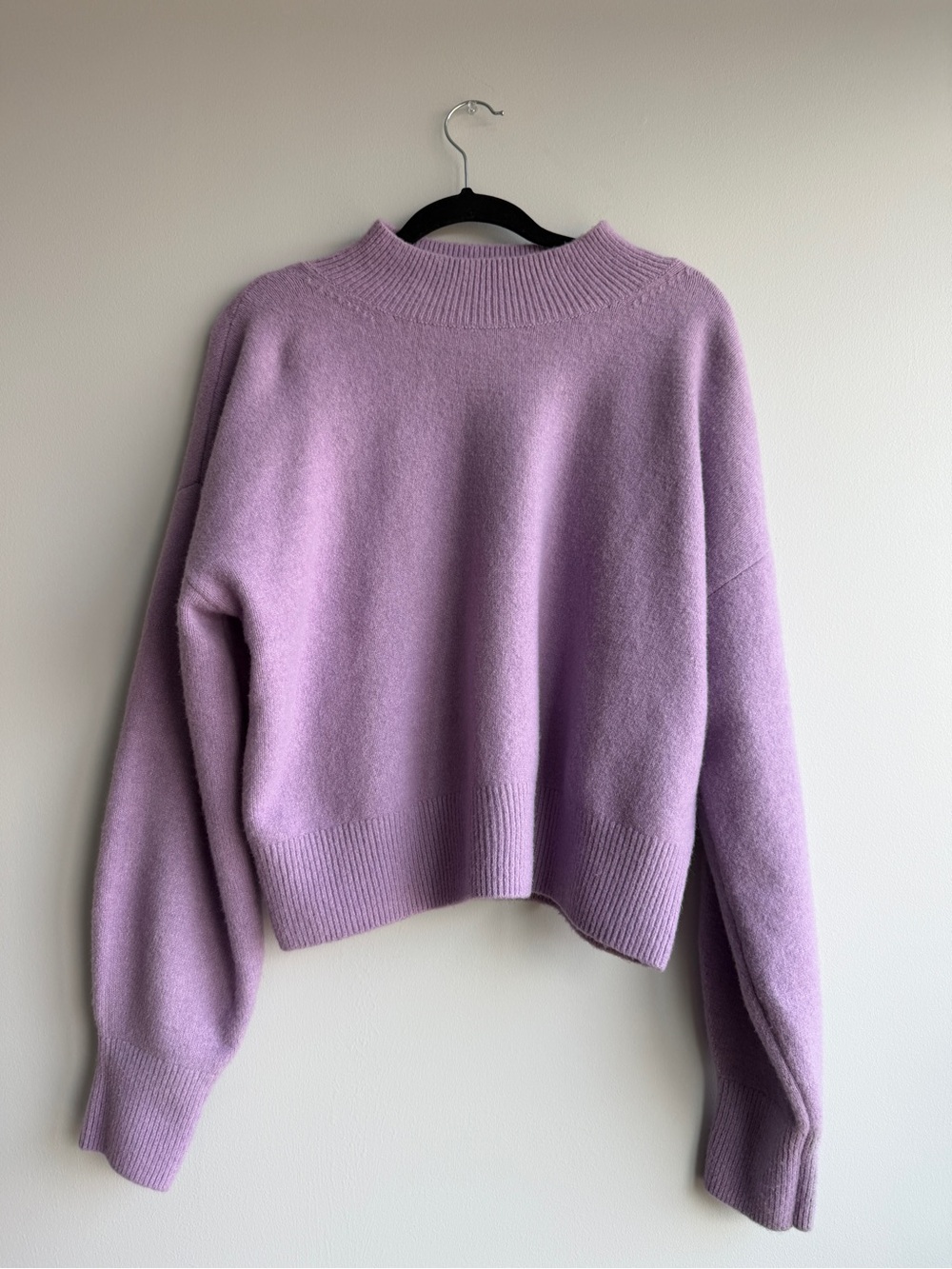 & Other Stories Lilac Mock Neck Women's Sweater - Picture 4 of 5